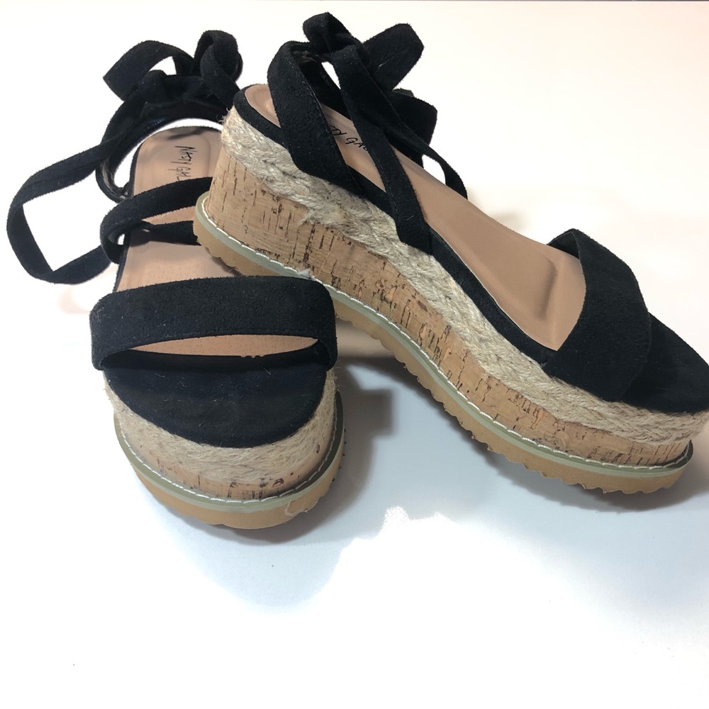 Lack up platform espadrilles